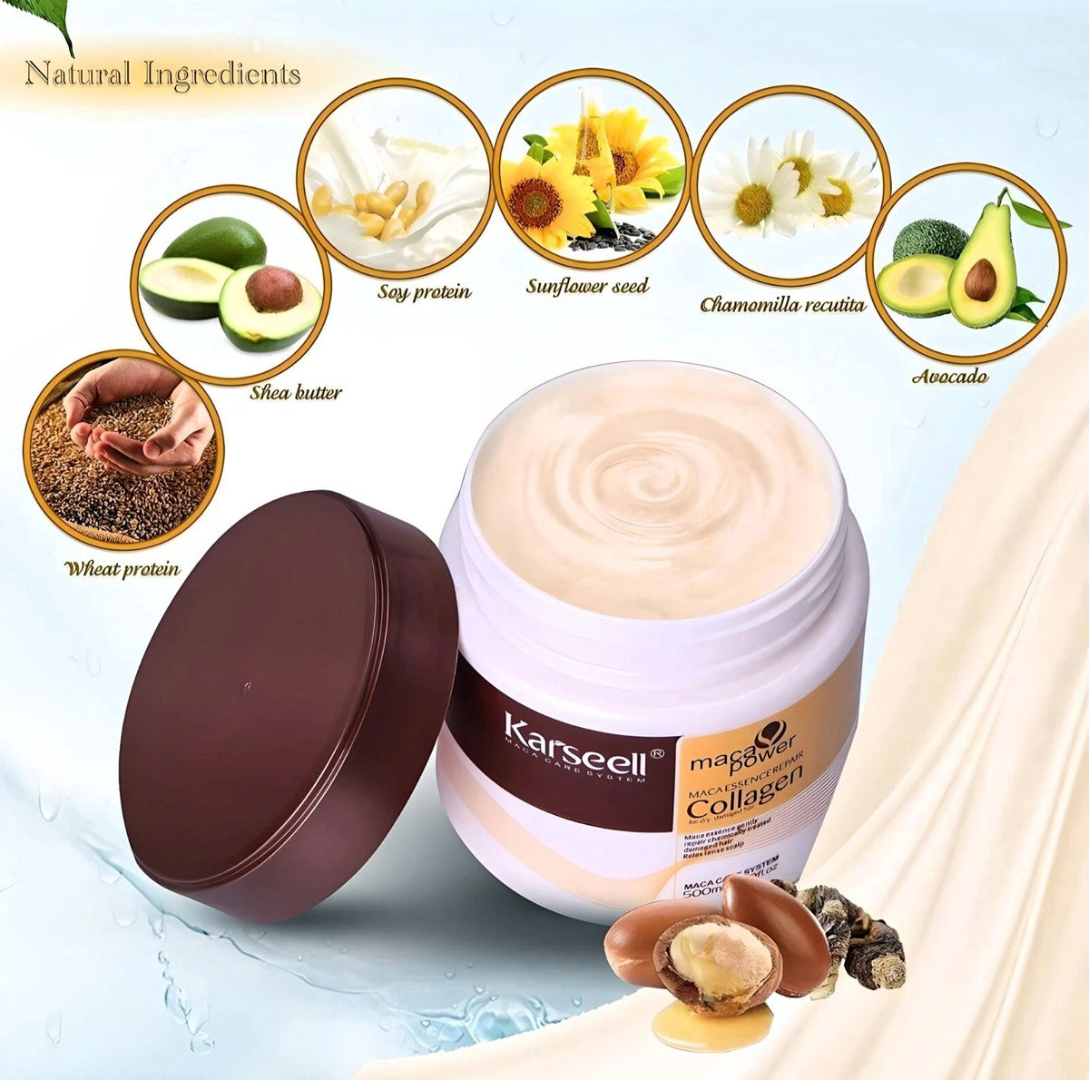 Karseell Hair Repair Mask with Argan Oil, Collagen