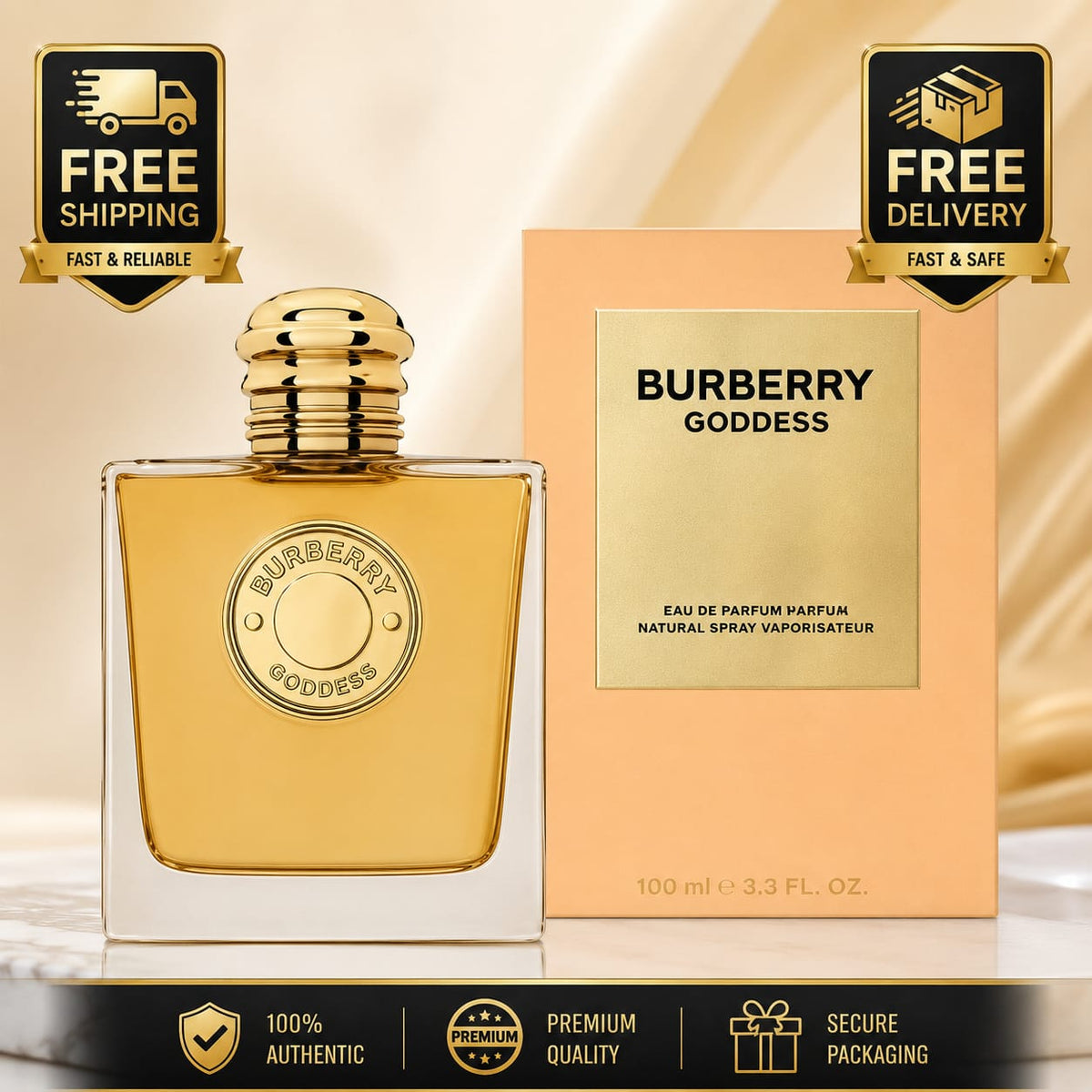 Burberry Goddess Intense Eau de Parfum for Women 3.3 fl oz / 100ml